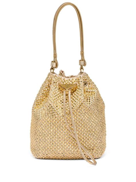 prada crystal bag review|Prada crystal bucket bag.